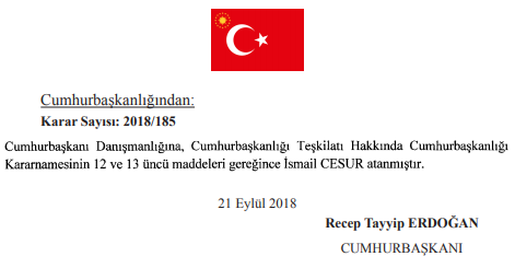 22 Eylül 2018 Tarihli Atama Kararları Resmi Gazete&#039;de Yayımlandı!