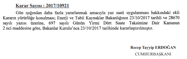 Saatler ne zaman geri alınacak? 2018 Kış saati uygulaması