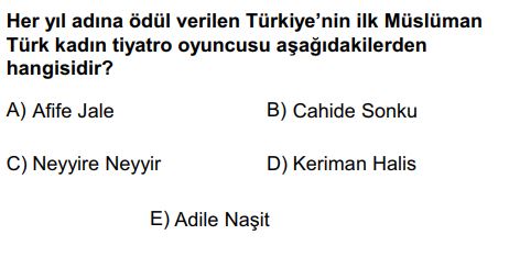 ÖSYM Tarafından Geçmiş Yıllarda Sorulan KPSS Güncel Bilgiler Soruları