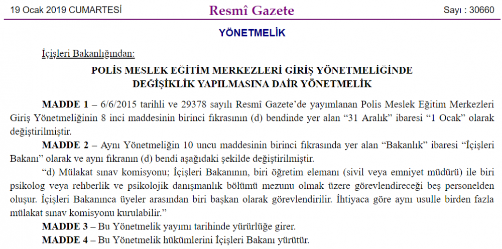 POMEM&#039;de Yaş Şartı Değiştirildi! Resmi Gazete&#039;de Yayımlandı!