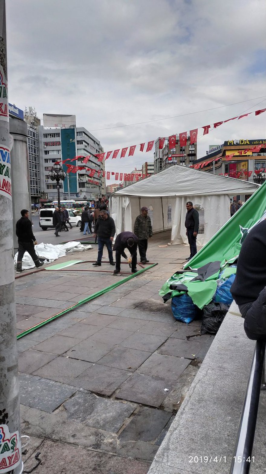 Ankara&#039;da Son Dakika- Ankara’da Tanzim Çadırları Kaldırılıyor