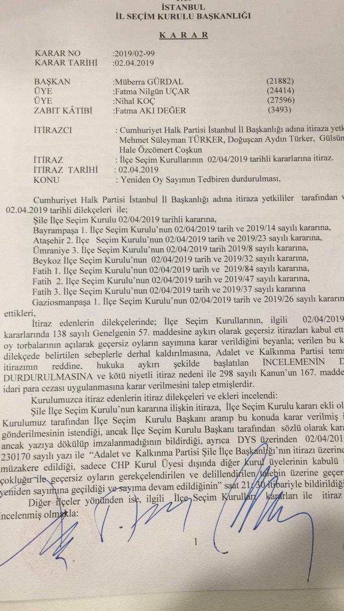CHP İtiraz Etti İstanbul&#039;da Oyların Yeniden Sayımı Durduruldu