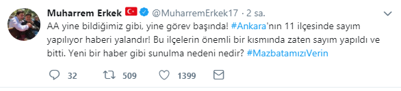 CHP&#039;den Şok Açıklama- Ankara&#039;da 11 İlçede Oylar Yeniden Sayılacak Haberi Yalan Mı?