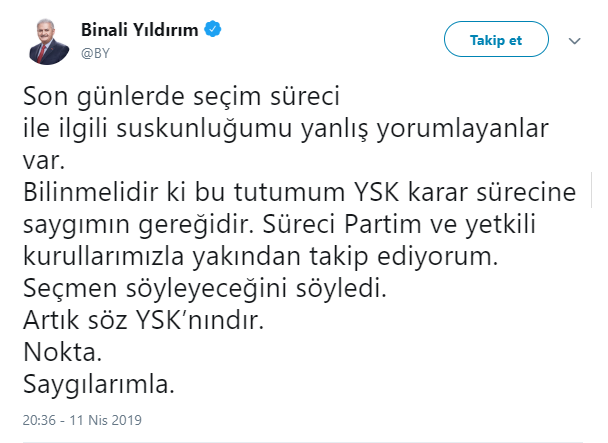 Binali Yıldırım&#039;dan İstanbul Seçimlerine Yönelik Son Dakika Açıklaması!