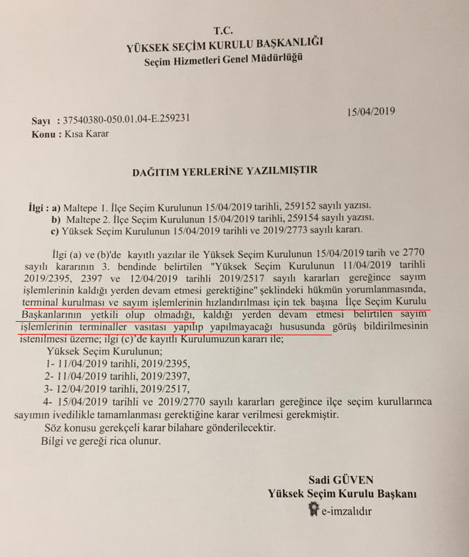 İstanbul Seçim Sonuçları Son Dakika! YSK İstanbul Maltepe Seçimleri Son Durum İptal Mi Oldu?