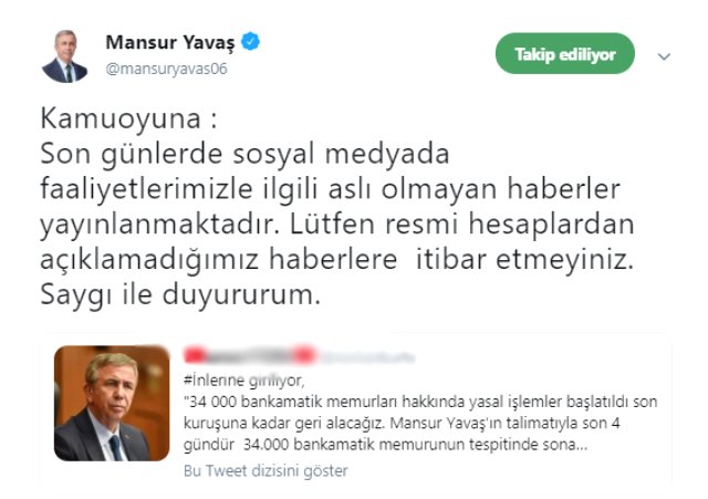 Mansur Yavaş&#039;tan Bankamatik İddialarına Yanıt!