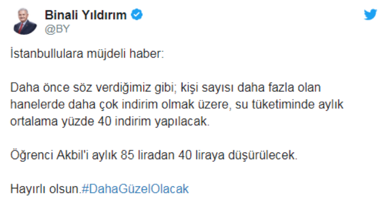 Binali Yıldırım, İmamoğlu&#039;nun İstanbul vaatlerine ve sloganına güncelleme yaptı
