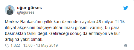 Reuters: &quot;MB&#039;nin ihtiyat akçesi bütçeye aktarılacak&quot; açıklamasına ekonomistler bu para basmak demek diye tepki gösterdi!