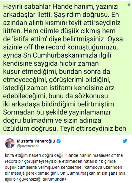 Erdoğan, YSK kararını eleştirenlere kapıyı göstermişti! Ak Partili Yeneroğlu&#039;ndan istifa açıklaması geldi