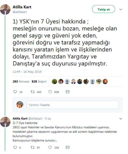 İstanbul seçimlerini iptal eden 7 YSK üyesine suç duyurusu ve meslekten men başvurusu yapıldı
