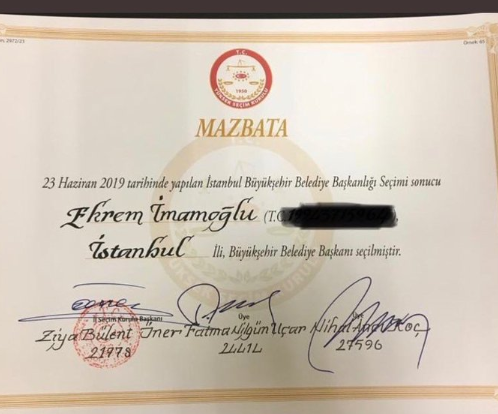 İBB Başkanı Seçilen Ekrem İmamoğlu Mazbatasını Aldı!