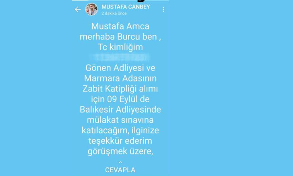 AKP&#039;li Milletvekili torpil mesajını yanlışlıkla Whatsapp durumunda paylaştı