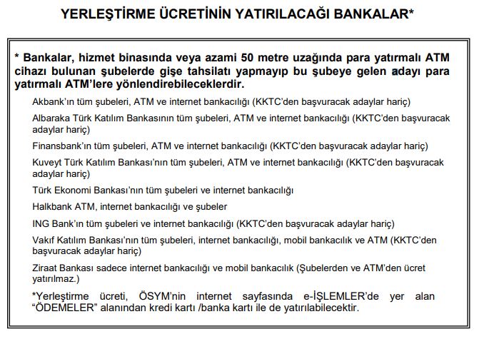 KPSS 2019/5 Tercih Ücretleri Ne Kadar ? Ücretler Hangi Bankalara Yatırılacak