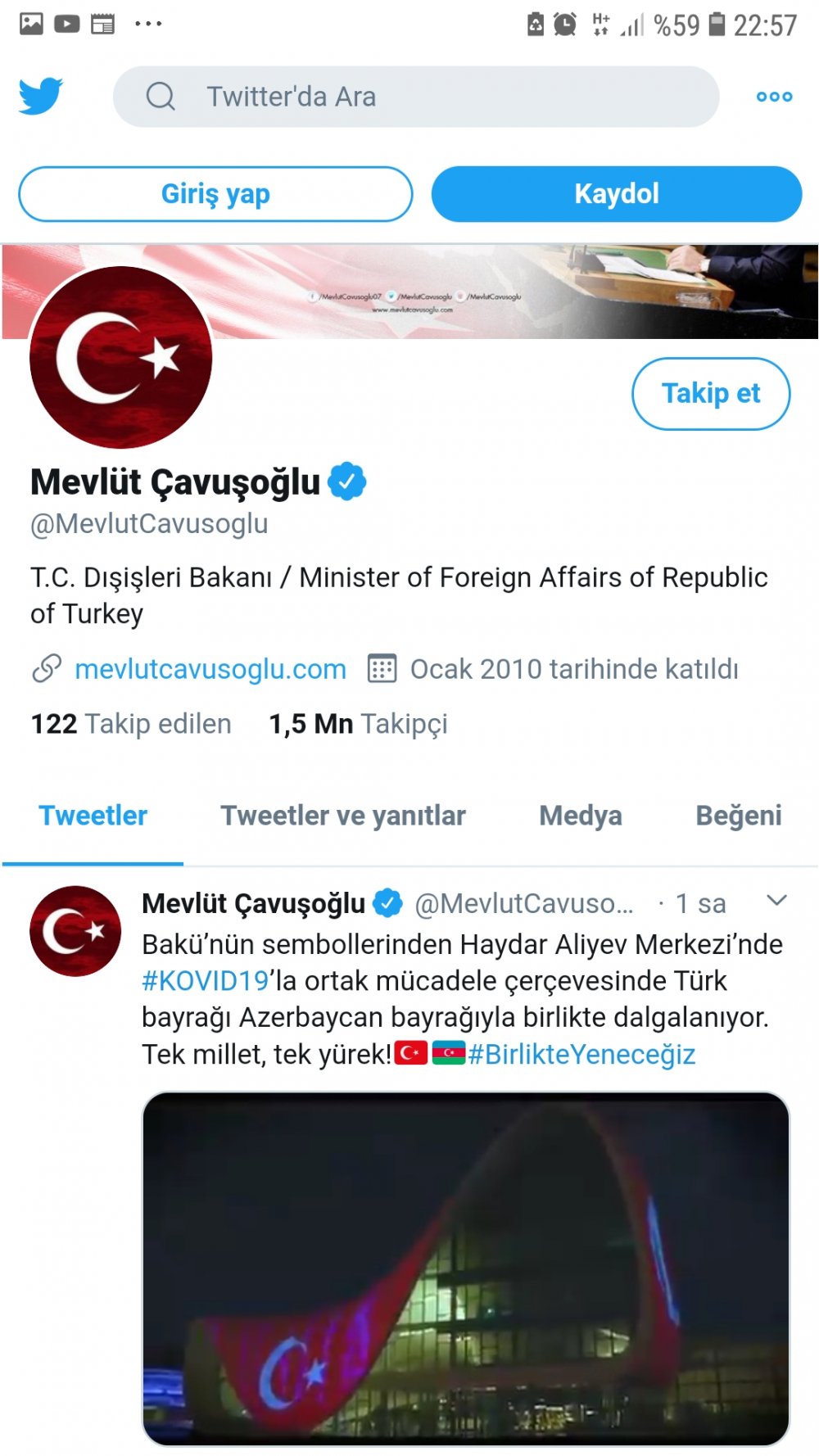 Azerbaycan&#039;a Tek Millet, Tek Yürek Mesajı...