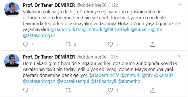 Coronavirüsü salgınında kritik tarihi Prof. Dr. Demirer açıkladı! Yüzde 98 vakalar...