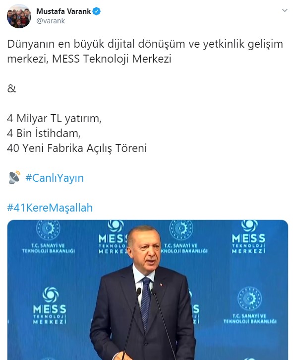 Bakan Varank’tan beklenen açıklama geldi! Dünyanın en büyüğü!