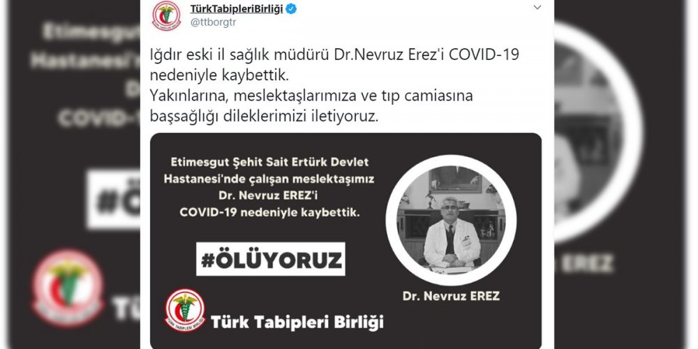 TBB son 2 hafta içerisinde korona yüzünden ölen doktor sayısını açıkladı!