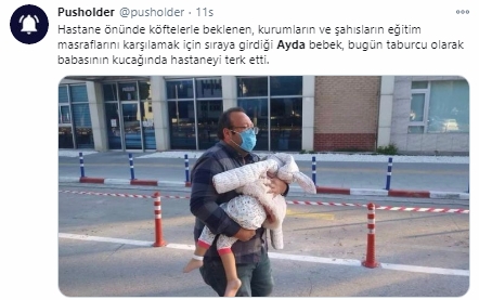 Hastaneden taburcu olan Ayda kısa sürede unutuldu! Yanında sadece babası vardı!