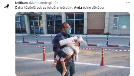 Hastaneden taburcu olan Ayda kısa sürede unutuldu! Yanında sadece babası vardı!