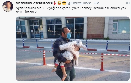 Hastaneden taburcu olan Ayda kısa sürede unutuldu! Yanında sadece babası vardı!