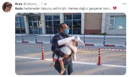 Hastaneden taburcu olan Ayda kısa sürede unutuldu! Yanında sadece babası vardı!