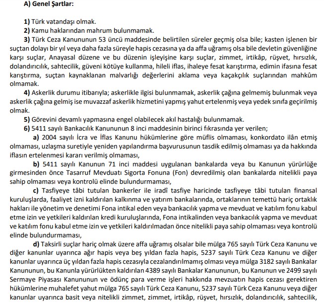 BDDK personel alım ilanı yayınladı! Başvurular 20 Kasım 2020’de sona eriyor!