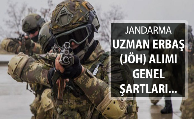 2019 Yili Jandarma Uzman Erbas Joh Alimi Genel Sartlari