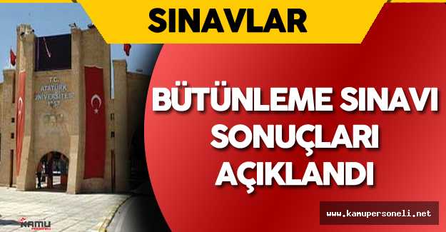 ATA AÖF Bütünleme Sınavı Sonuçları Açıklandı