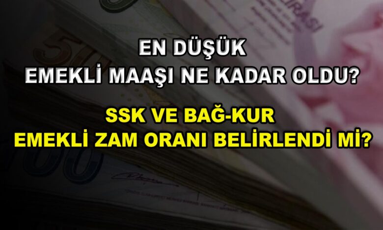 En Düşük Emekli Maaşı Ne Kadar Oldu? SSK Ve Bağ-Kur Emekli Zam Oranı ...